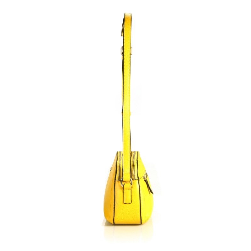 que thrice in english thrice bolso de cuero de grava colore amarillo que thrice in english thrice bolso de cuero de grava colore amarillo